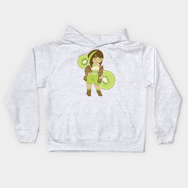 Kiki Kiwi - Fruity Friends Kids Hoodie by ncprocter